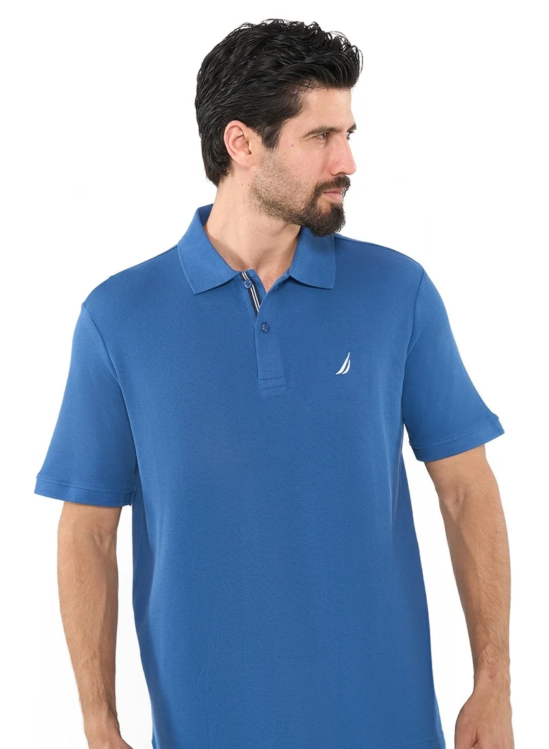 NAUTICA Union Blue Essential Regular Fit Premium Cotton Logo Polo Shirt for Men | Best Price UAE