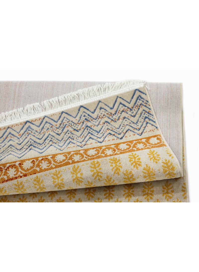 Alkaffary Belgian Sadu Inspiration Rug in Elegant Khish Design with Refined Bohemian Style 2.80X3.80 yellow - Image 5