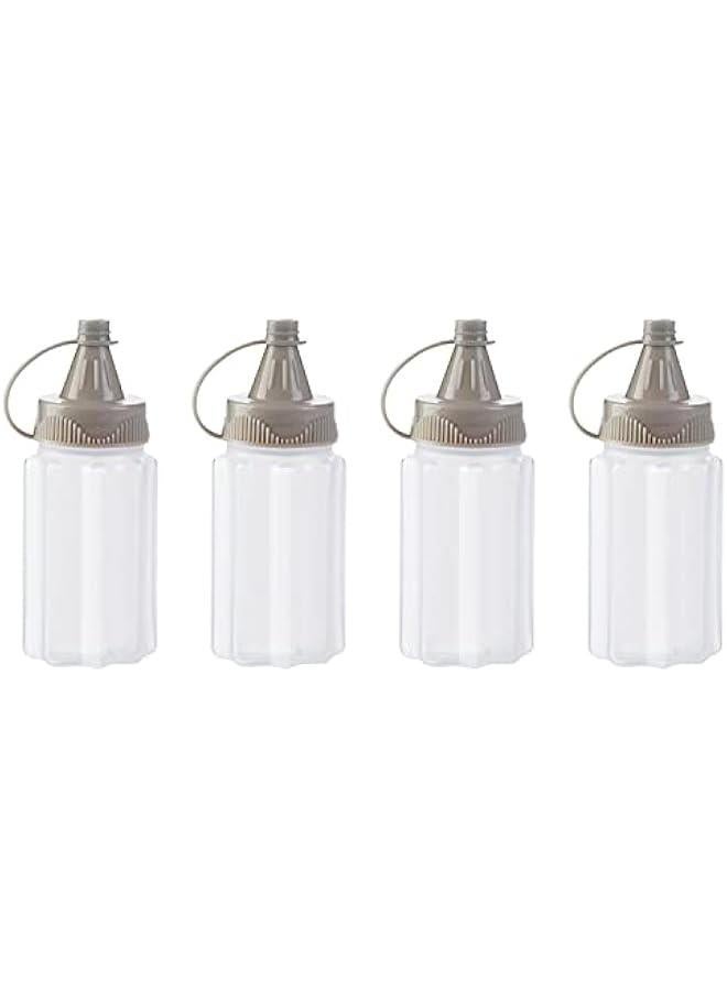 RYNX 4 Mini Squeeze Bottles Bento Box Plastic Condiment Bottle Tomato Ketchup Hy Salad Dressing Container Mini Condiment Squeeze Bottles Plastic Squeeze Bottles Dressing Container 30ML)  - Image 1