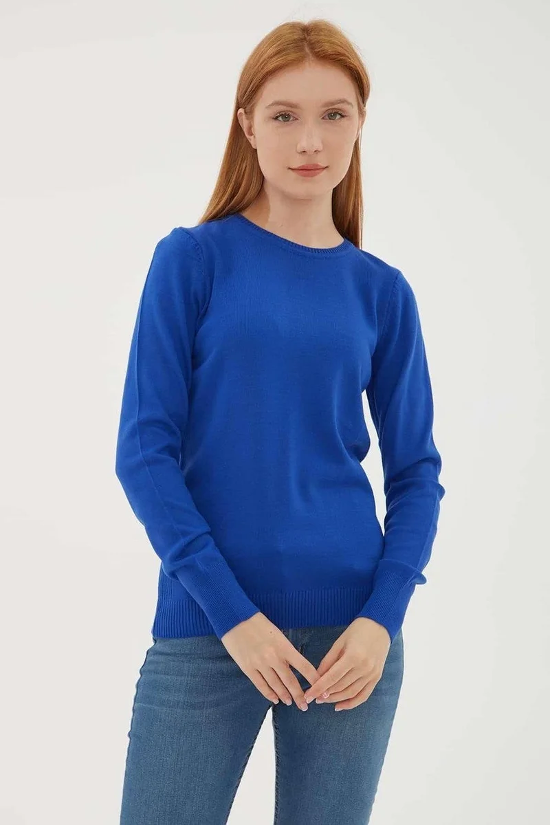 فاشن فريندز Women's Crew Neck Sweater 24K0245K1