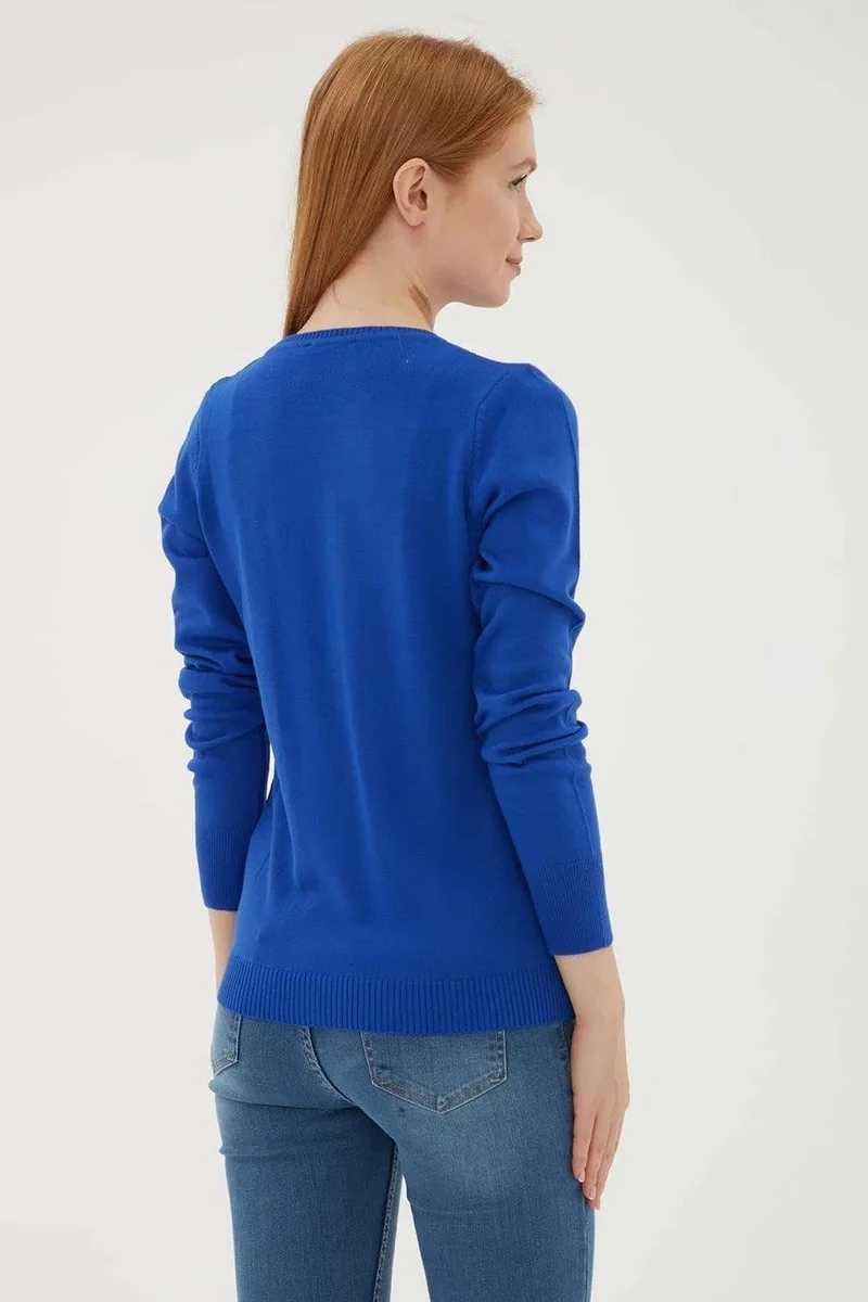 فاشن فريندز Women's Crew Neck Sweater 24K0245K1