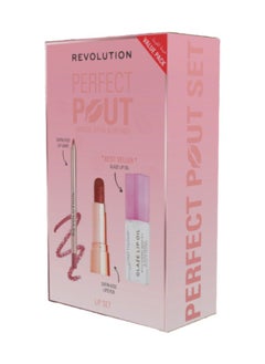 Makeup Revolution Revolution Perfect Pout Set-Lipstick,lipoil & lip liner gift set  - Image 1