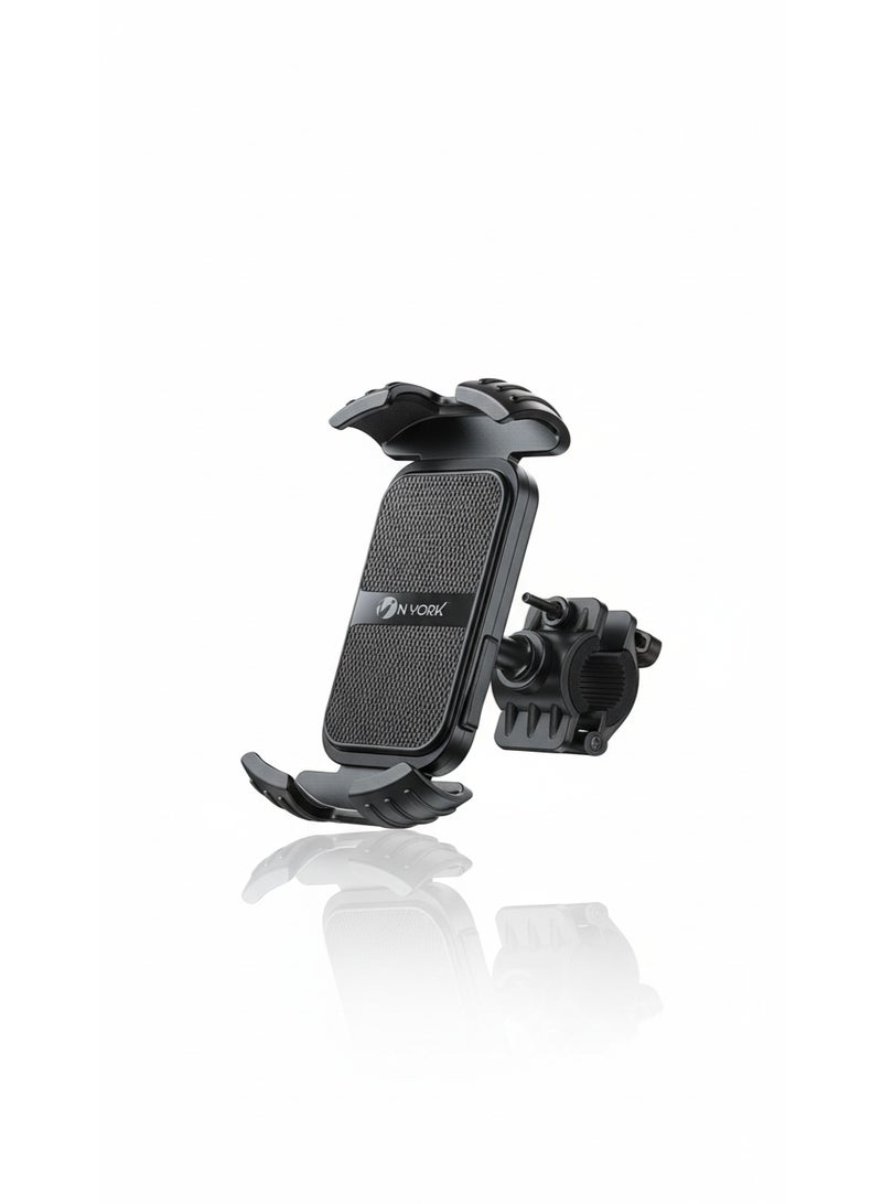 Nyork Adjustable Anti-Shake Phone Holder for Motorbike & Bicycle – Universal Mount, Secure Grip - Image 3