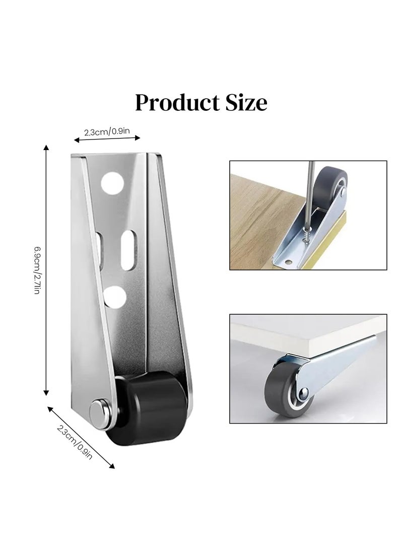 Serplex Serplex Rigid Caster for Heavy Door Robust Metal Caster Silent Screw Fixed Caster 268 inches Long HeavyDuty Casters  - Image 2