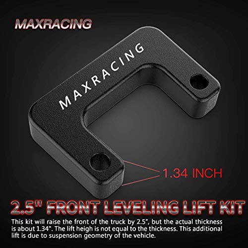 Maxracing 2.5" Front Leveling Kit Compatible with 2007-2025 Chevy Silverado Avalanche Suburban 1500 Tahoe Sierra Yukon XL1500 4WD/2WD - Image 4