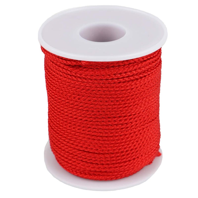 خيط نايلون لعمل الأساور والمجوهرات والحرف اليدوية 15مم 138قدم أحمر
