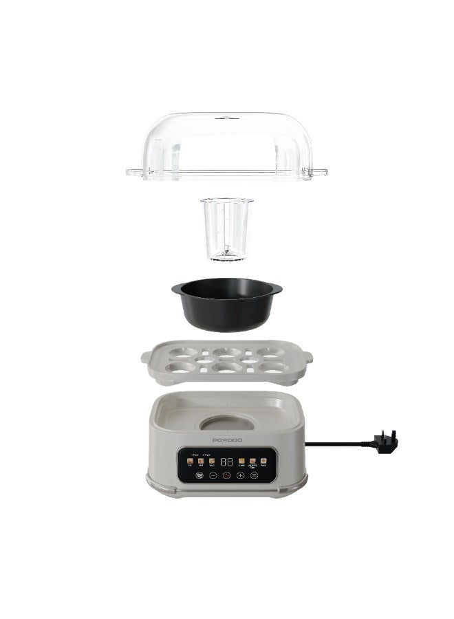 porodo Smart Electric Egg Boiler, 380W Egg Cooker, Up to 6 Eggs, Present Program Selector, Auto Shut-off Function, 100mL Water Capacity - Image 5