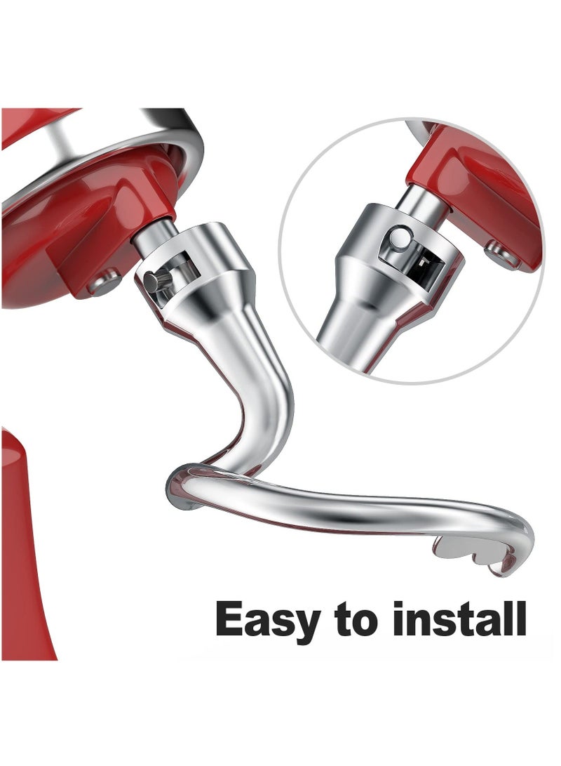 Spiral Dough Hook Replacement for Kitchenaid 4.5/5 Qt. Tilt-Head Stand Mixers, 18/8 Stainless Steel K45DH, Dough Hook Replacement for Kitchenaid Mixers, K45 K45SS KSM75 KSM90 KSM95 KSM100 KSM110  - Image 3