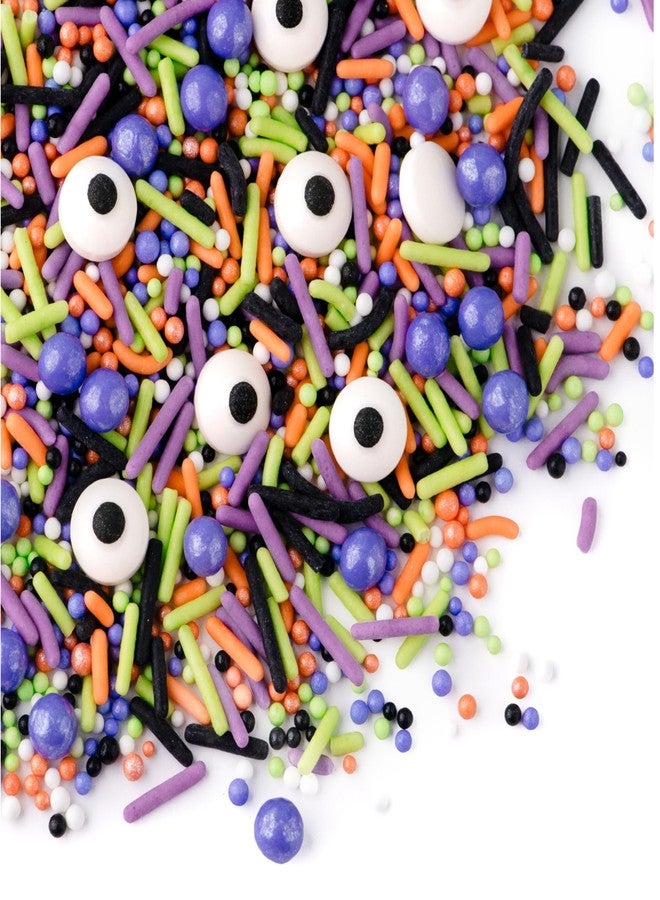 Sweets Indeed Sprinklefetti Monster Mash Sprinkles – 4 oz Jar | Halloween Sprinkle Mix with Candy Eyeballs, Jimmies, Nonpareils & Confetti | Cupcake & Cake Decorations - Image 3