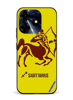 Protective Case Cover For Tecno Spark 10 Pro Sagittarius Silhouette Zodiac Signs Design Multicolour