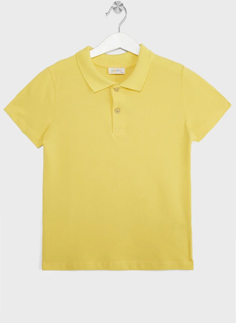 JUNE Kids Essential Polo