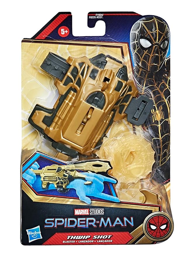 مارفل لعبة لعب الأدوار Spider Man Thwip Shot Blaster تتضمن 3 مقذوفات شبكية قابلة للتمدد للأطفال من سن 5 سنوات فما فوق، متعددة الألوان، قياسية F1934 - Image 4