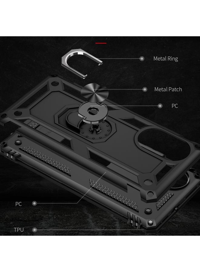 اس-توب جراب لهاتف Huawei nova 8 مقاوم للصدمات مصنوع من مادة TPU + PC مع حامل دوار 360 درجة - Image 3