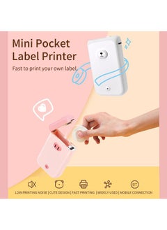 AIMO D30S Label Maker Machine Mini Pocket Thermal Label Printer All in One BT Connect Smart Recognize Adhesive Tag DIY Date Journal Study Sticker Labeling Machine with 3pcs Thermal Label Rolls Compatible with iOS Android for Retail Store Home & Office Org