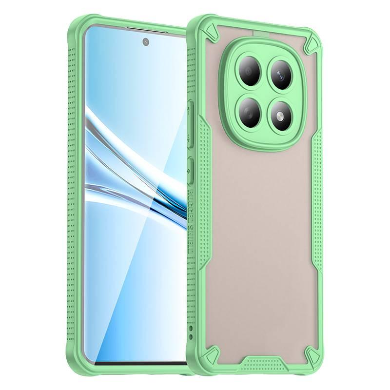 غطاء واقي بTPU + PC لـ Redmi Note 15 مع لمسة نهائية غير لامعة وحامل قابل للطي مع مغناطيس قوي مع مقاوم للخدش باللون أخضر مغناطيسي بوظيفة حامل من مادة TPU للتنقل اليومي سهل التخزين - Image 1