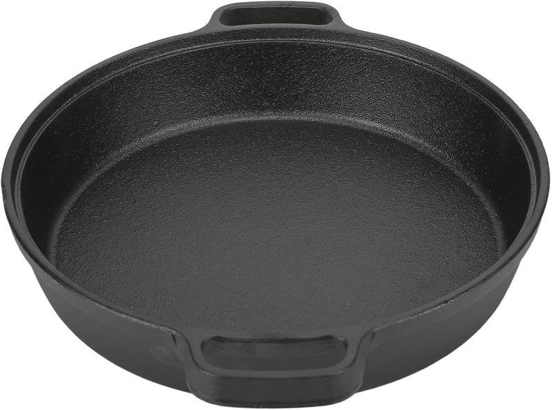 Asixxsix Cast Iron Griddle Pan, Thickened Design Physical Non Stick Even Heat Distribution Cast Iron Pancake Pan, Induction Ready Griddle with Two Handles for Household Restaurants - Image 1