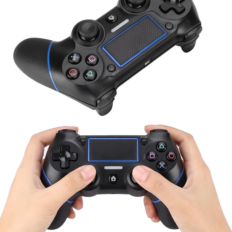 PS4-3 Wireless Game Handle Controller ABS Black Classical Ergonomic Appearance - Image 3