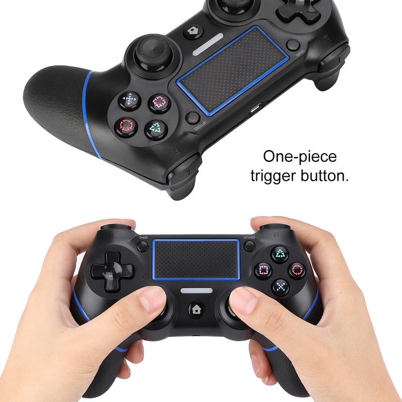 PS4-3 Wireless Game Handle Controller ABS Black Classical Ergonomic Appearance - Image 1