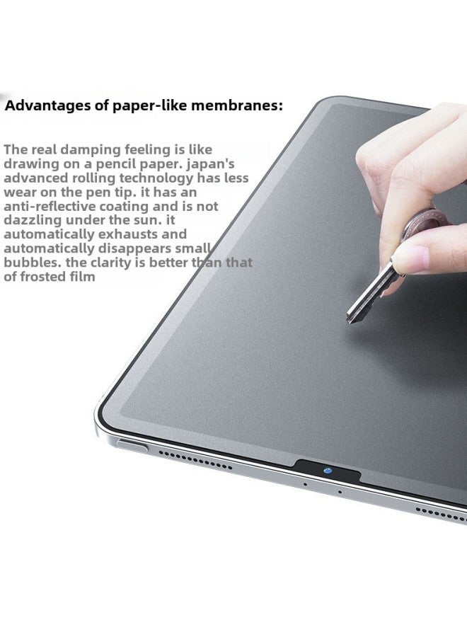 Applicable Ipadpro112024 Tempered Film For Ipad Air 13 Flat 9.7Ipad 10.2 Paper Writing Film-Color:Anti-blue Light Painting Special/paper-like Film-Dimensions:iPad Pro(9.7 Inches) - Image 2