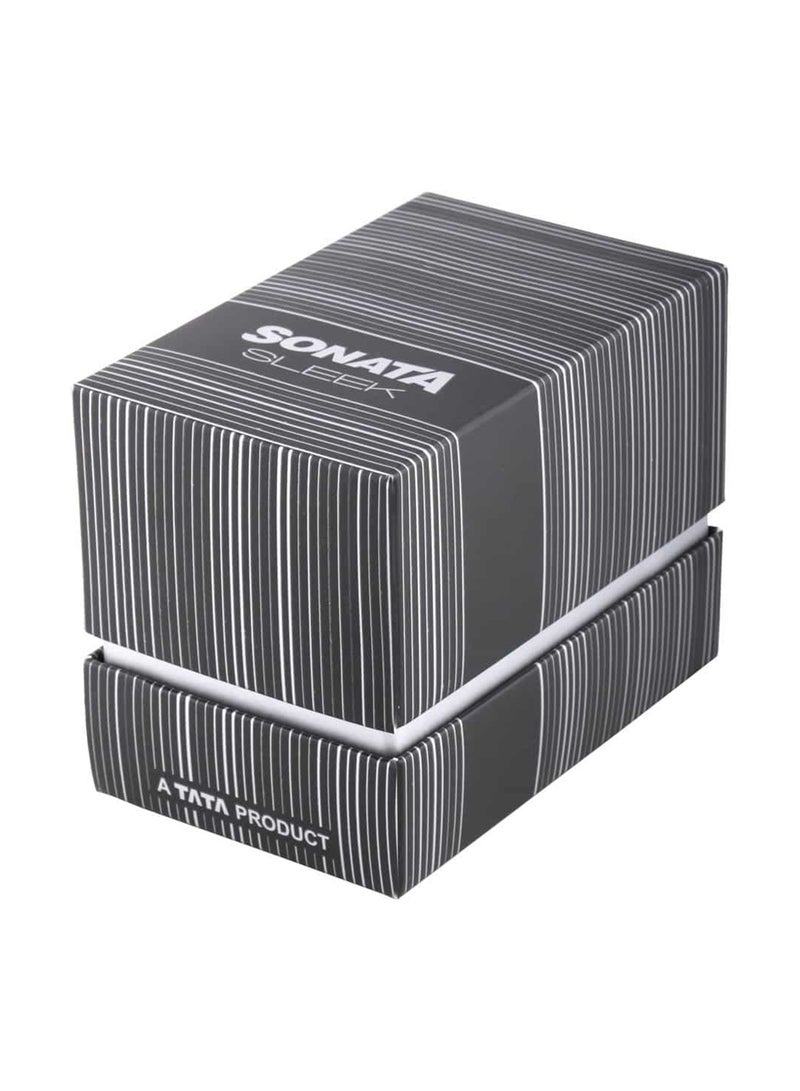 سوناتا ساعة يد جلدية بعقارب دائرية للرجال  - . مم - Image 5