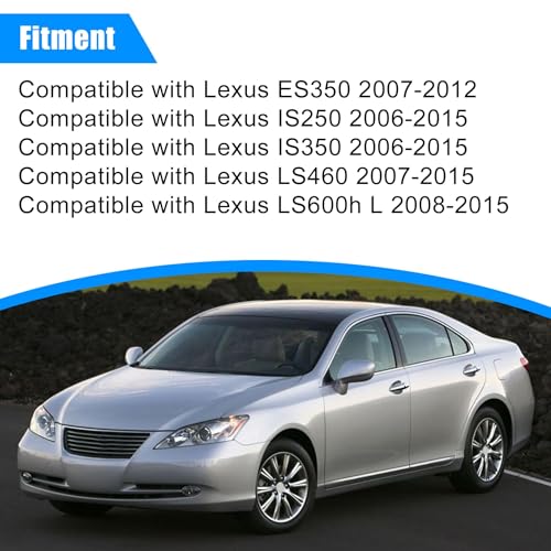 FZJDSD Exterior Door Handle Front Left LH Compatible with Lexus ES350 2007-2012 IS250 2006-2015 IS350 2006-2015 LS460 2007-2015 LS600h L 2008-2015 Replace 6921833010 6922033060 - Image 2