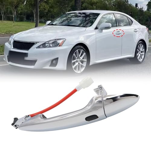 FZJDSD Exterior Door Handle Front Left LH Compatible with Lexus ES350 2007-2012 IS250 2006-2015 IS350 2006-2015 LS460 2007-2015 LS600h L 2008-2015 Replace 6921833010 6922033060 - Image 1
