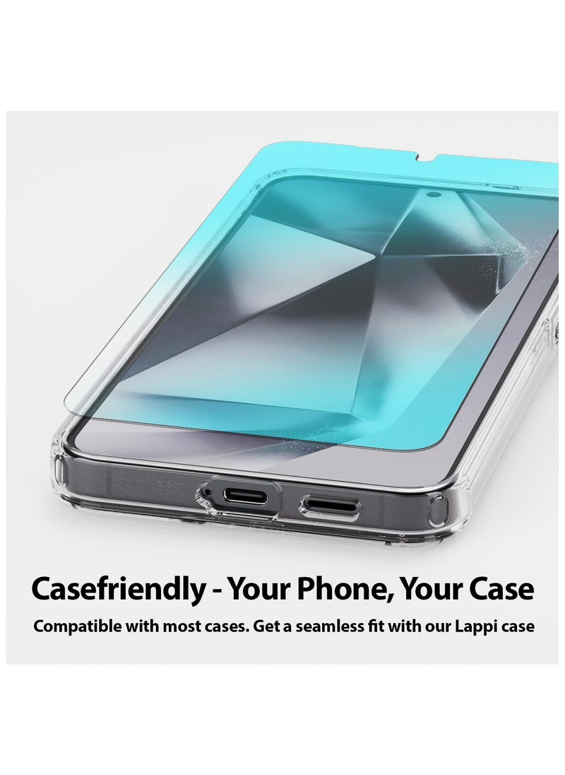 Screen Protector for Galaxy S24 Plus UV Lamp [9H Tempered Glass, Bubble Free, Installation Kit] - 2 Pack