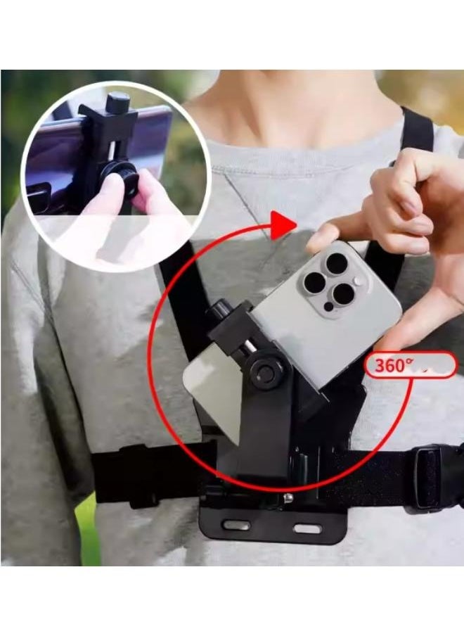 Generic - Chest Harness Holder Compatible with iPhone and Action Camera - Image 1