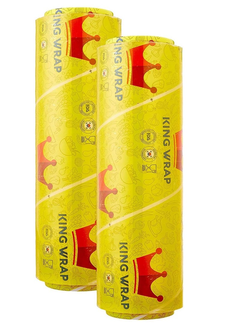 KING WRAP cling film transparent 2 rolls 