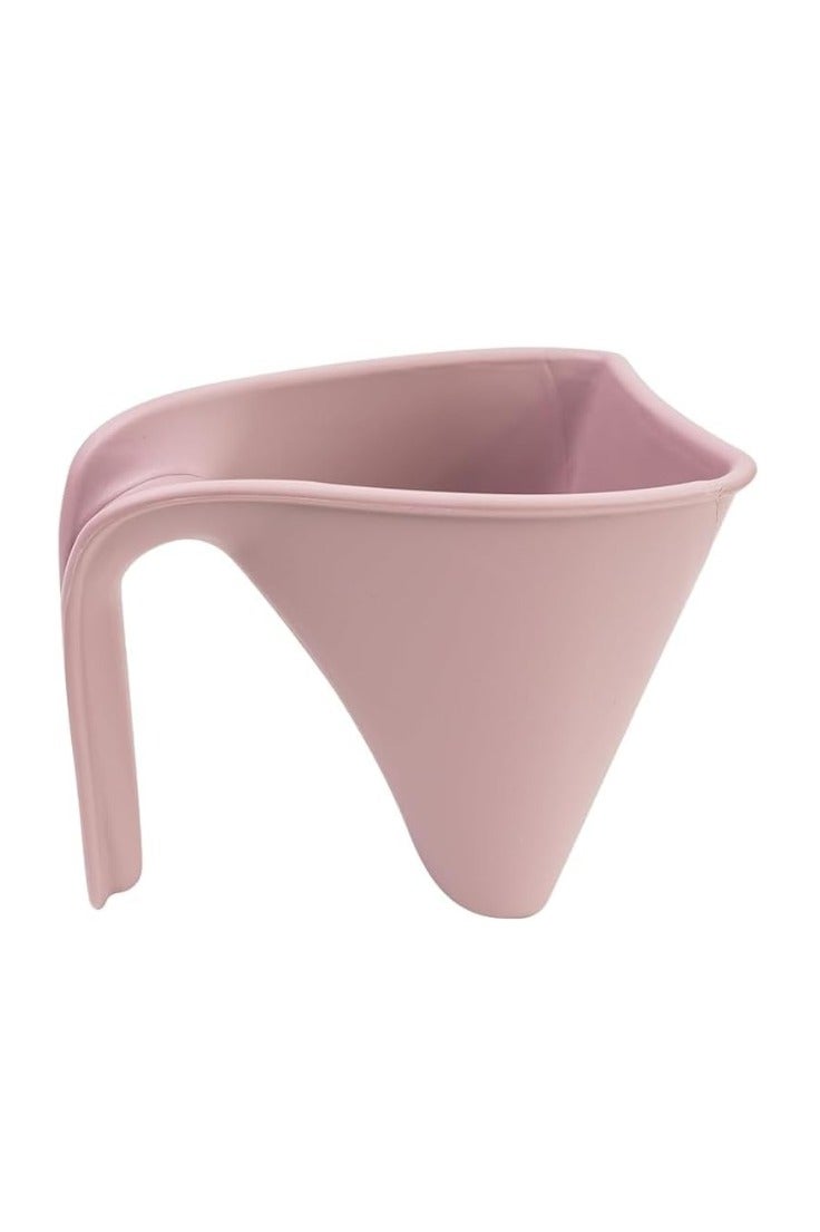 Shnuggle Shnuggle Bath Rinse Jug | Soft Rim Baby & Toddler Shampoo Rinser | Bath Hair Rinsing Cup | Hair Wash Jug with Handle | Essential Bath Accessories (Blossom Pink) - Image 1