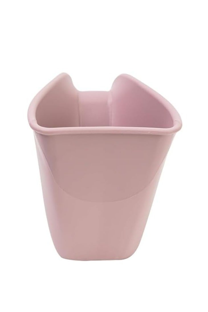 Shnuggle Shnuggle Bath Rinse Jug | Soft Rim Baby & Toddler Shampoo Rinser | Bath Hair Rinsing Cup | Hair Wash Jug with Handle | Essential Bath Accessories (Blossom Pink) - Image 2