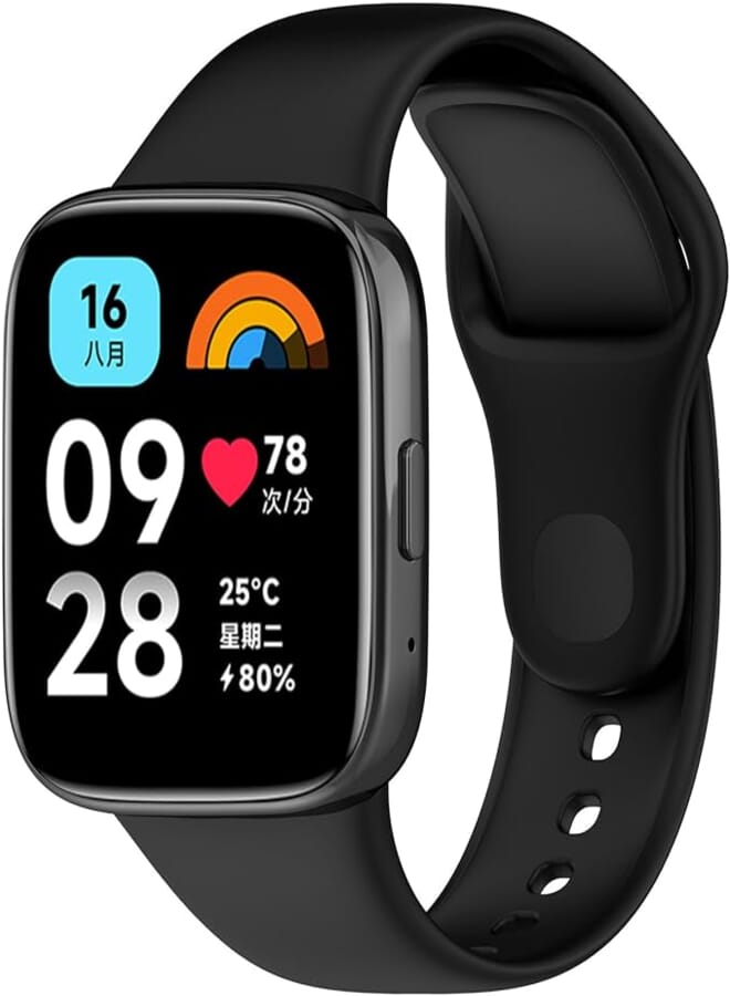 Kobmand Silicone Strap Compatible with Redmi Watch3 Lite/Redmi Watch 3 Active, Replacement Watch Strap, Quick Change Wristband for Redmi Watch3 Lite/Redmi Watch 3 Active