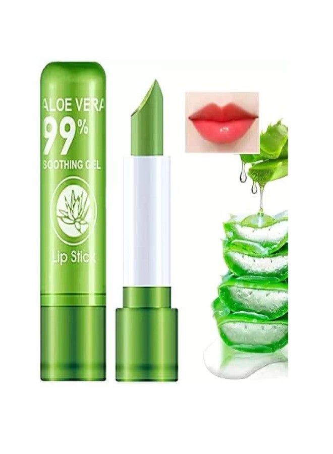 URBAN THREADS Aloe Vera 99% Soothing Gel Lip Stick, Color Changing Lipstick, Moisturizing Lip Care 1 Pcs - Image 1