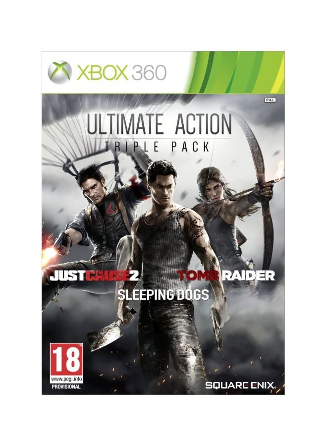 Square Enix Ultimate Action Triple Pack: Just Cause 2 + Sleeping Dogs + Tomb Raider - Adventure - xbox_360