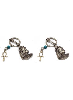 2 pieces Light Black with ankh key