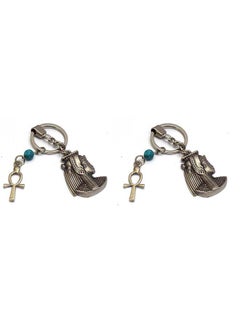 2 pieces Light Black with ankh key