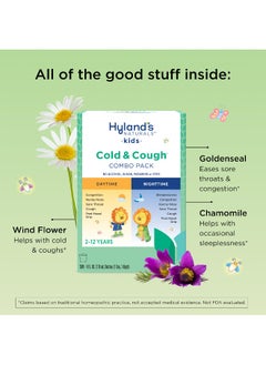 Hyland's Hylands Kids Cold and Cough Day and Night Combo Pack Cold Medicine for Ages 2 and up Syrup Cough Medicine for Kids Nasal Decongestant 4 Fl Oz Pack of 2  - Image 3