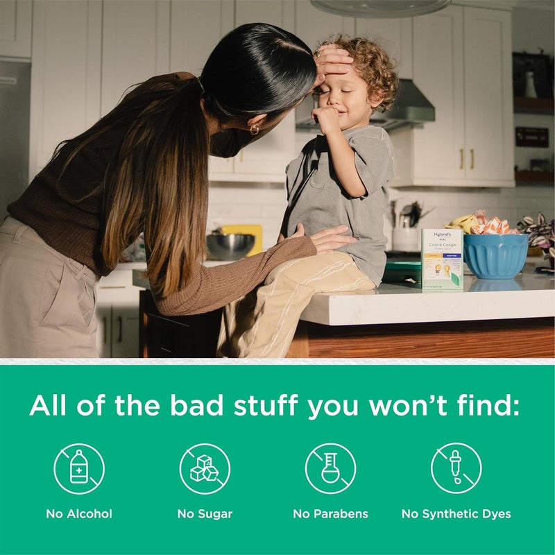 Hyland's Kids Cold and Cough Day and Night Combo Pack Cold Medicine for Ages 2 and up Syrup Cough Medicine for Kids Nasal Decongestant 4 Fl Oz Pack of 2 - Image 4