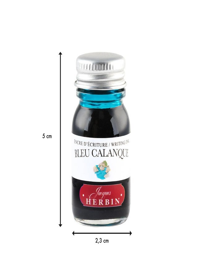 Jacques Herbin Herbin Ink Bottle (Bleu Calanque - 10ML) 11514T - Image 2