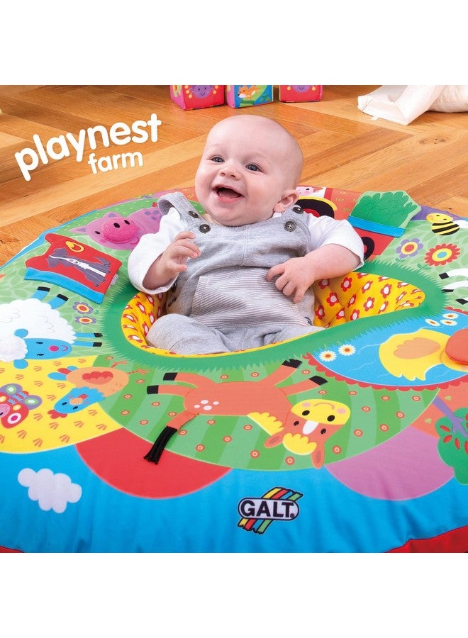 GALT Toys Playnest Farm Baby Activity Center & Floor Seat Ages 0 Months Plus - Image 2