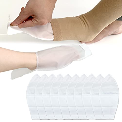 MUROCEA Open Toe Compression Sock Aid for Easy Slide Slip Stocking Applicator to Help Assist Put On for Elderly Disabled Pregnant 10 Pcs - Image 2