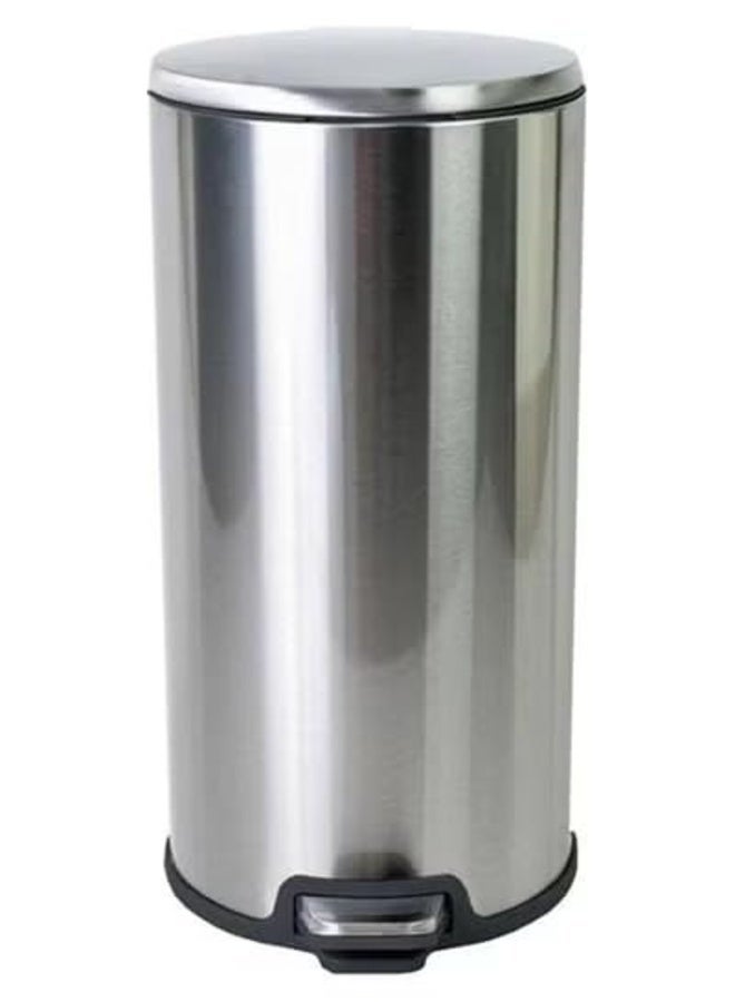 Primanova 20 Liters Heavy Duty Hands-Free Stainless Steel 404 Commercial Kitchen Step Trash Can, Anti-Rust Soft Close Lid Trashcan, 20 Liters silver - Image 1