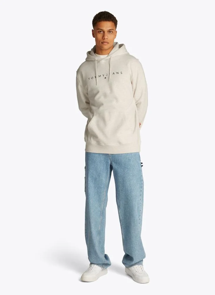 تومي جينز Regular Fit Linear Logo Hoodie