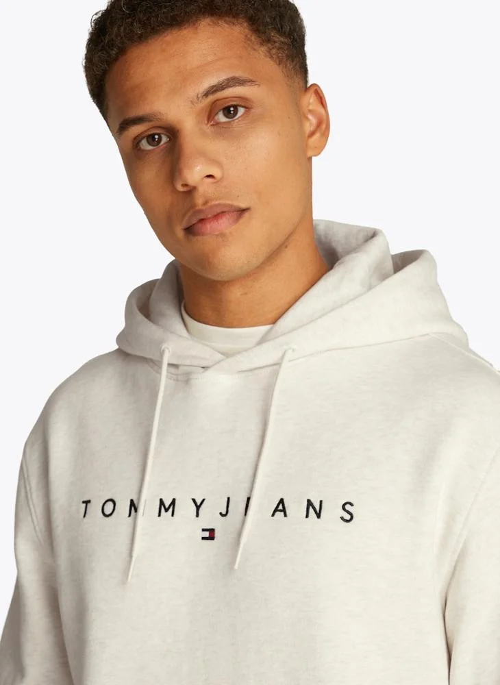 تومي جينز Regular Fit Linear Logo Hoodie