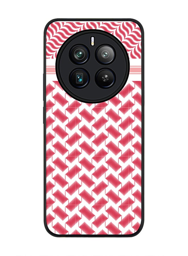 Stylizedd Rugged Black edge case for Realme 12 Pro / Realme 12 Pro Plus 5G, Slim fit Soft Case Flexible TPU Gel Thin Cover -  Shemag (Red) - Image 1