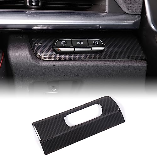 CHEAYAR Headlight Switch Button Panel Cover Trims Compatible with Chevrolet Corvette C8 Stingray 20202023 with HUD Button - Image 1