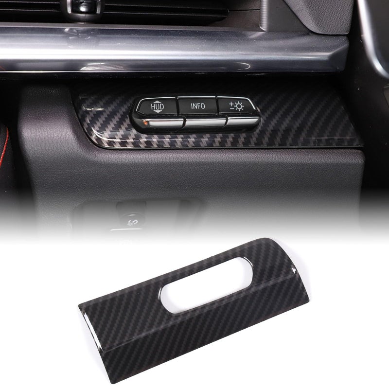 CHEAYAR Headlight Switch Button Panel Cover Trims Compatible with Chevrolet Corvette C8 Stingray 20202023 with HUD Button - Image 2