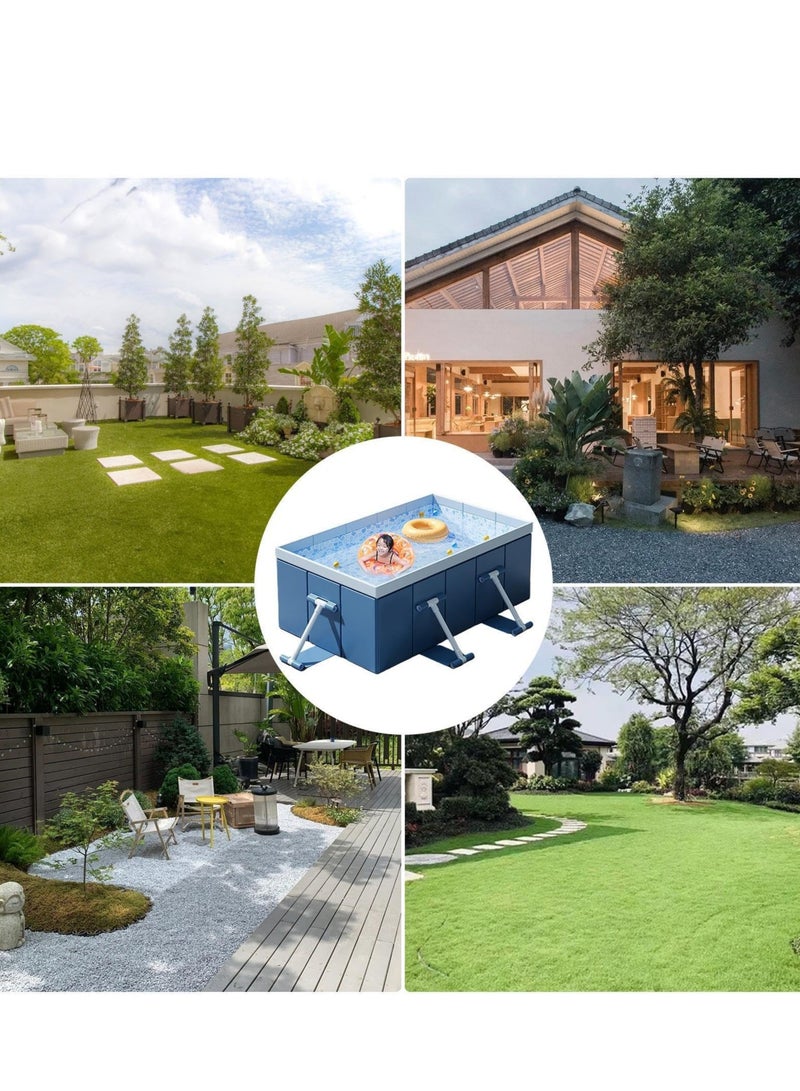 XiuWoo Foldable Non-Inflatable Hard Shell Pool, Non-Inflatable Bathing Tub, Sturdy Design, 210×150x51cm, Quick Setup, Outdoor Fun, Best for Kids, Adults, Pets, Garden, Backyard, Beach - Image 5