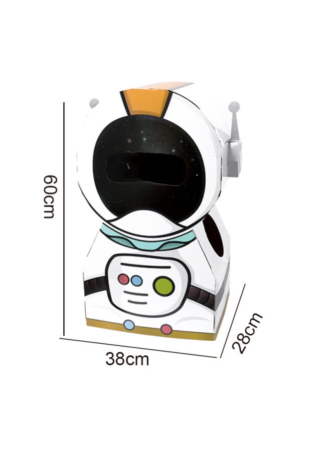 Children DIY Handmade Carton Toy Astronaut Astronaut Can Wear Performance Clothing Carton Dinosaur Science And Education Activities-Color:Moe Fun Astronaut 450 Grams - Image 4
