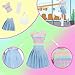 BLIJOLA 10Pcs Doll Clothes Accessories Including 4 Sets Casual Doll Clothing Skirt Long Dress Top and Pant Outfits with 4 Pair of Shoes 2 Handbags for 115 inch Girl Doll Theme Set - Image 4